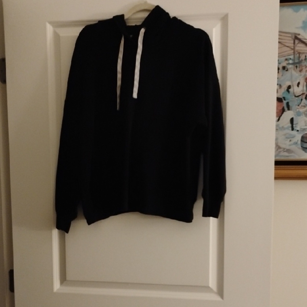 Women's Black Hoodie Sweater